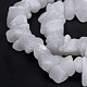 Fili di perline giada bianco naturale G-G011-02-2