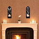 Soporte de candelabro de madera montado en la pared estilo boho AJEW-WH0378-001-7