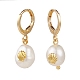 Brass Huggie Hoop Earrings EJEW-JE04433-03-1