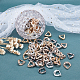 30 piezas pandahall elite 120 piezas 4 colores chapado uv anillos de unión de plástico abs CCB-PH0001-14-3