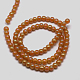 Electroplate Glass Beads Strands EGLA-J011-4mm-F01-2