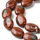 Los abalorios rojos jaspe hebras naturales G-D067-H02-B01-3