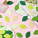 200 pieza de accesorios de adorno de hoja de poliéster&nbsp;DIY-SP0006-22-7