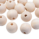 Perles en bois naturel non fini WOOD-Q008-25mm-LF-1