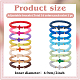 Set di braccialetti elasticizzati da surfista heishi in argilla polimerica stile anattasoul 16 pz 16 BJEW-AN0001-65-2