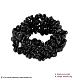 Copeaux naturels noirs de quartz étirer bracelets BJEW-BB16541-D-3