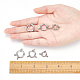 Unicraftale 6Pcs 3 Style 304 Stainless Steel Spring Ring Clasps STAS-UN0026-23-2