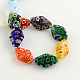 Rhombus Handmade Millefiori Glass Beads Strands LK-R004-17-2
