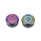 Perlas de aleación de color arco iris chapado en estante PALLOY-S180-362-3