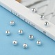 Plating Plastic Acrylic Round Beads PACR-L003-6mm-S-6