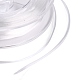 平らな日本の水晶弾性ストレッチスレッド  ブレスレット用ジェムストーンジュエリービーズクラフト作り  ホワイト  0.38mm  約10.93ヤード（10m）/ロール EW-Z001-C12-4