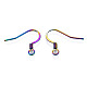 Placage ionique (ip) 304 crochets de boucle d'oreille français en acier inoxydable STAS-S119-016A-3