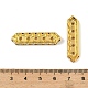 Barre distanziatrici in ottone e cristallo con strass&nbsp;RB-T019-01A-G-3