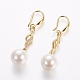 Brass Dangle Earrings EJEW-E196-04-3