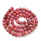 Chapelets de perles en rhodonite naturelle G-E608-A13-3