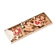 クリスマステーマウッドビッグペンダントデコレーション  麻縄と木製ビーズ付き  天使  ミックスカラー  135mm  9個/箱  箱：約243x82x16mm HJEW-F011-02-5