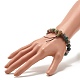 Natürliches indisches Achat-Stretch-Armband mit runden Perlen BJEW-JB07235-03-3
