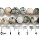 Natural Tree Agate Frosted Agate Round Gemstone Beads Strands G-O151-01-8mm-2