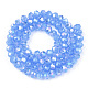 Electroplate Glass Beads Strands EGLA-A034-J6mm-B08-2