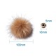 Pom pom moelleux couture boutons-pression accessoires SNAP-TA0001-01B-11
