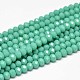 Faceted Rondelle Glass Beads Strands GLAA-I033-6mm-14-1
