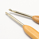 12 tamaños de agujas de ganchillo de hierro con mango de bambú TOOL-R034-M-3