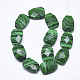 Synthetic Malachite Beads Strands G-T122-01Q-2