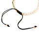 Verstellbare geflochtene Perlenarmbänder aus Nylonfaden BJEW-JB05540-04-3