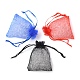 20шт 10 цвета прямоугольные сумки из органзы на шнурке CON-YW0001-31C-4