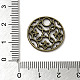 合金のチベット風チャーム  カドミウムフリー＆鉛フリー  丸い花の形  アンティークブロンズ  19.5x1.5mm  穴：3.5mm  約709個/1000g PALLOY-M217-32AB-3