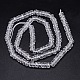 Faceted Rondelle Cultured Piezoelectric Quartz Beads Strands G-I141-3x5-01S-AA-3