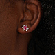 Boucles d'oreilles en laiton avec micro pavé de zircons cubiques pour femmes SS9971-2