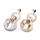 Imitation Gemstone Style Acrylic Dangle Earrings EJEW-JE03673-04-3