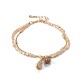 Glass Beads Bracelets BJEW-P256-C06-3
