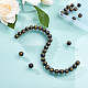OLYCRAFT 38pcs 10mm Natural Black Agate Beads Strand Frosted Gemstone Round Loose Beads Energy Stone Beads for Jewelry Making - 14 Inch G-OC0001-37B-10mm-5