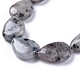 Natürliche Sesam Jaspis / Kiwi Jaspis Perlen Stränge G-G805-E06-3