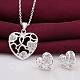 Trendy Silver Plated Brass Cubic Zirconia Bridal Party Jewelry Sets SJEW-BB09350-A-2