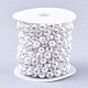 Hilo de guirnalda de cuentas de perlas de imitación de plástico abs AJEW-S073-12-2