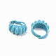 Spray Painted Alloy Cuff Rings X-RJEW-T011-24B-RS-2