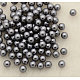No Hole ABS Plastic Imitation Pearl Round Beads MACR-F033-6mm-09-1