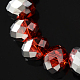 1strand galvanoplastie perles de verre perles X-GR6MMY-18S-1