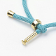 Cotton Twisted Cord Bracelet Making MAK-L012-01-2
