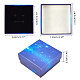 SUPERFINDINGS 16pcs Cardboard Jewellery Gift Boxes Starry Sky Pattern Square for Necklaces Bracelets Earrings Rings Womens Presents with Sponge Pad Inside 3x3x1.5inch CBOX-BC0001-40C-2