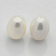 Half Drilled Hole Natural Freshwater Pearl Beads PEAR-M008-01-2