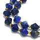 Natürlicher Lapislazuli Perlenstränge&nbsp;G-I376-B15-01-3