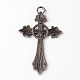 Crucifix Cross Alloy Big Pendants PALLOY-F046-28B-2