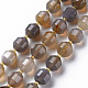 Chapelets de perles en agate grise naturelle G-T131-121-1