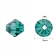 Pandahall 1 strang facettierte nachahmung österreichische kristallperlenstränge qualität aaa glasperlen diamantgefärbte charms blaugrüne perlenstränge für schmuckherstellung 6x6mm G-PH0002-08-3