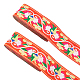 Ethnic Style Polyester Ribbons OCOR-WH0079-65B-1