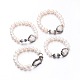 Bracelets élastiques de perles rondes BJEW-K093-M-1